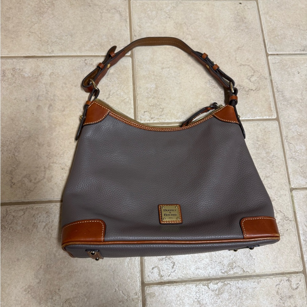 Dooney & Bourke Pebble Gray Satchel NWOT